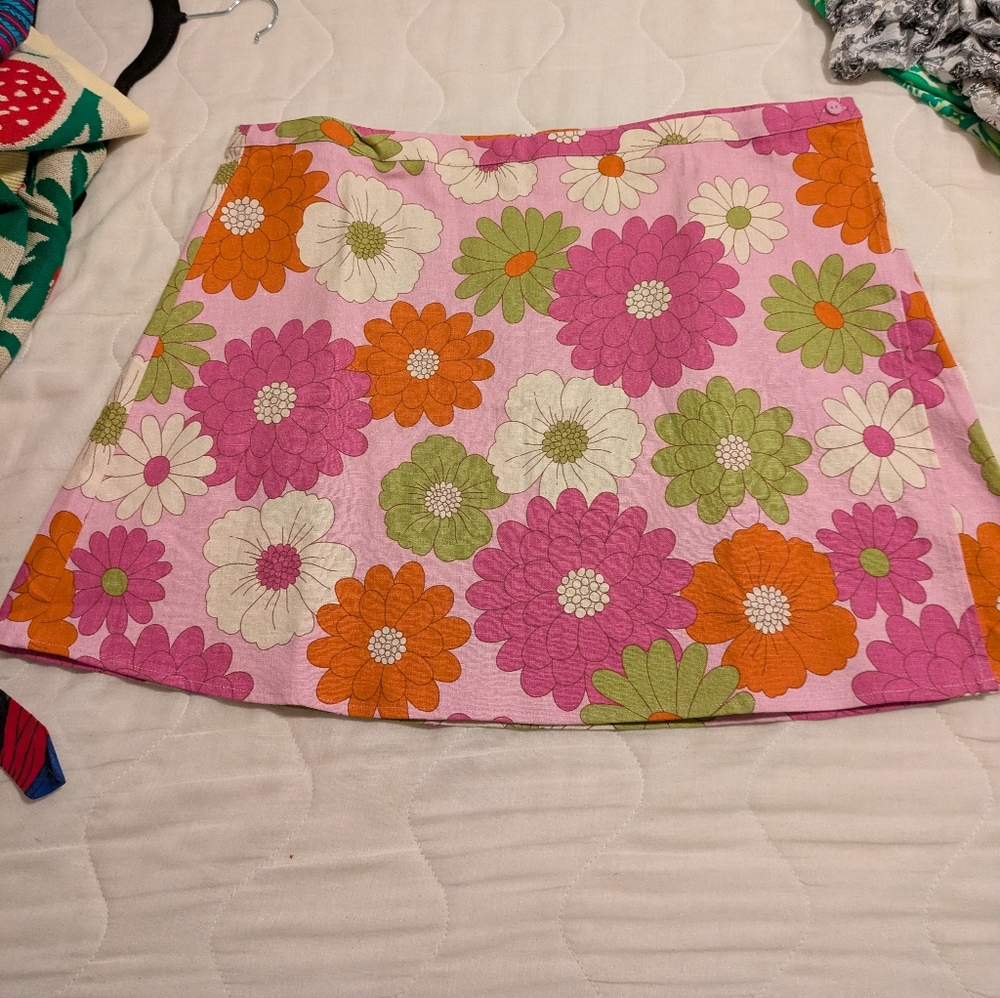 Floral Pink Skirt